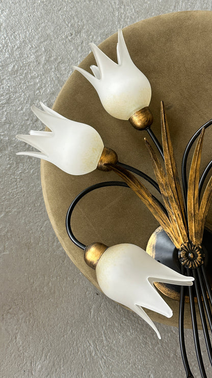 Contemporary Floral Wall Sconce
