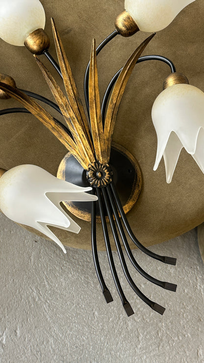 Contemporary Floral Wall Sconce