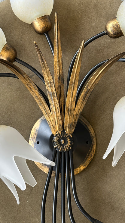 Contemporary Floral Wall Sconce