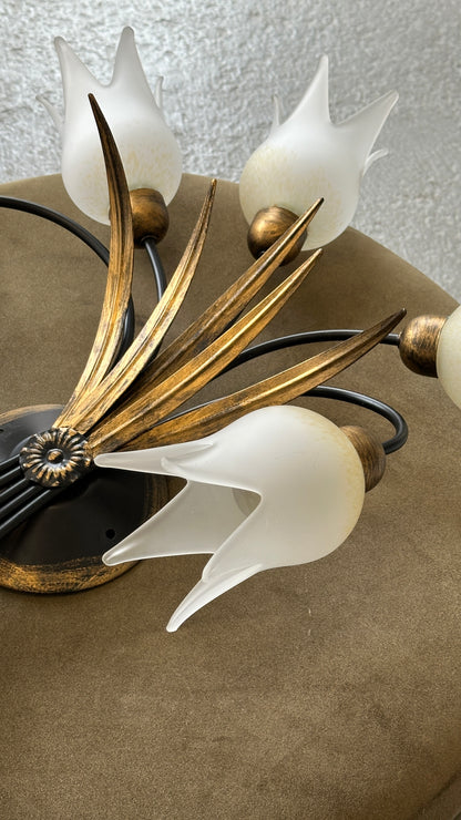 Contemporary Floral Wall Sconce