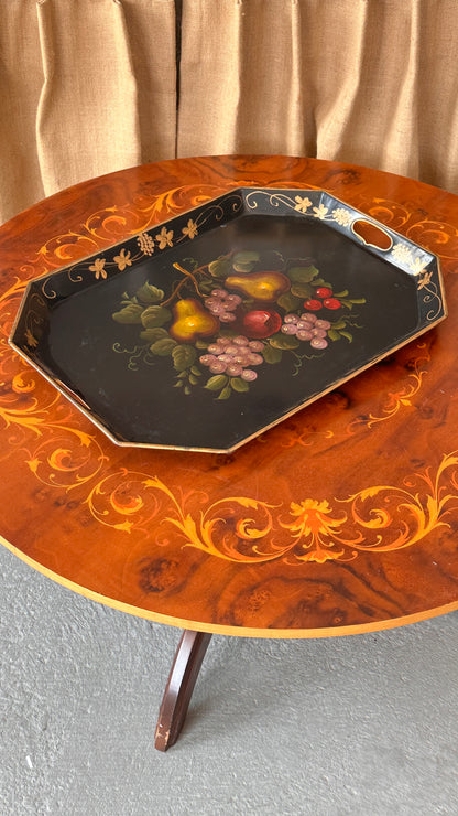 Decorated Metal Serving Tray by Goodkind & Co. New York