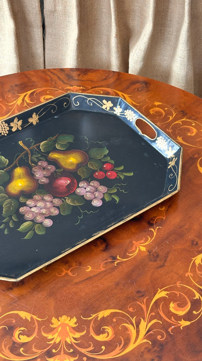 Decorated Metal Serving Tray by Goodkind & Co. New York