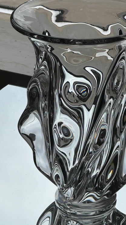 Vintage French Art Vannes Glass Vase