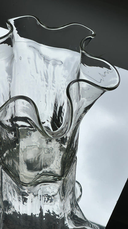 Murla Glass Handkerchief Vase by Pertti Kallioinen