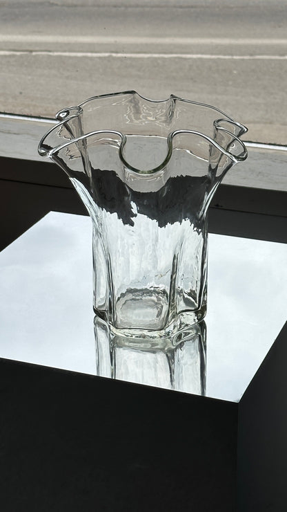 Murla Glass Handkerchief Vase by Pertti Kallioinen