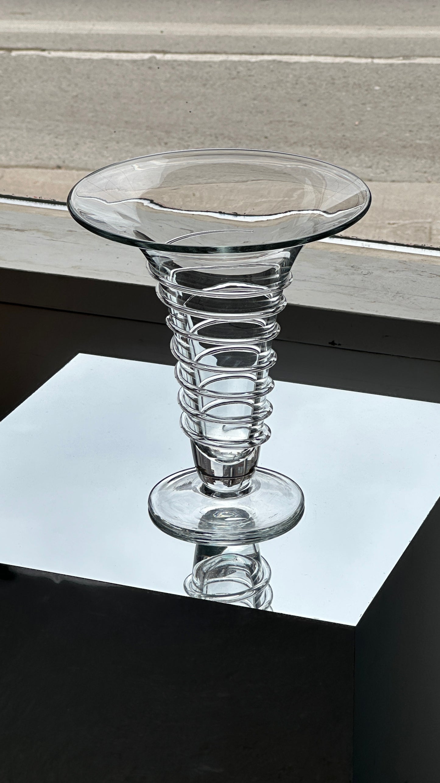 Spiral Glass Vase