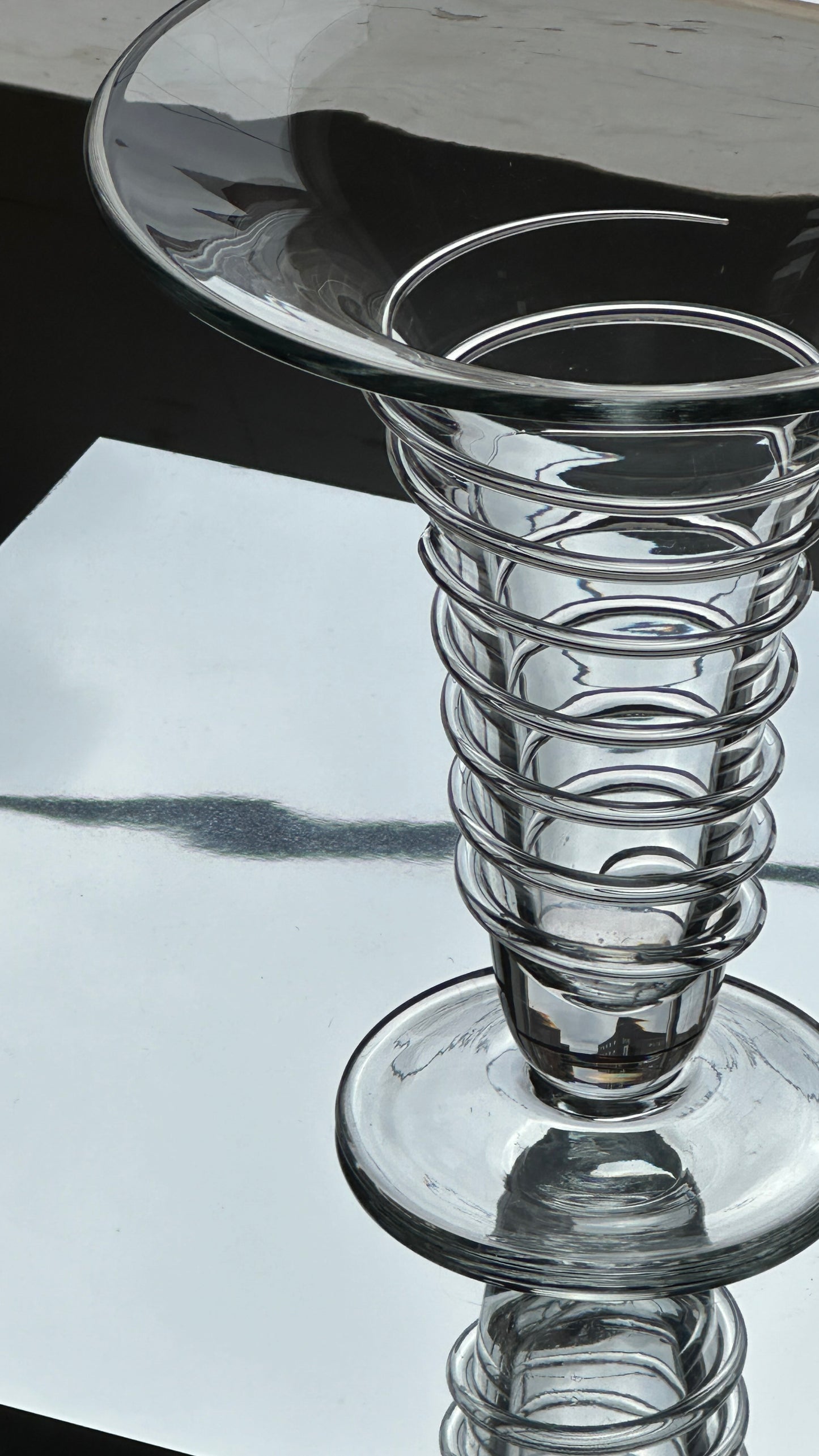 Spiral Glass Vase