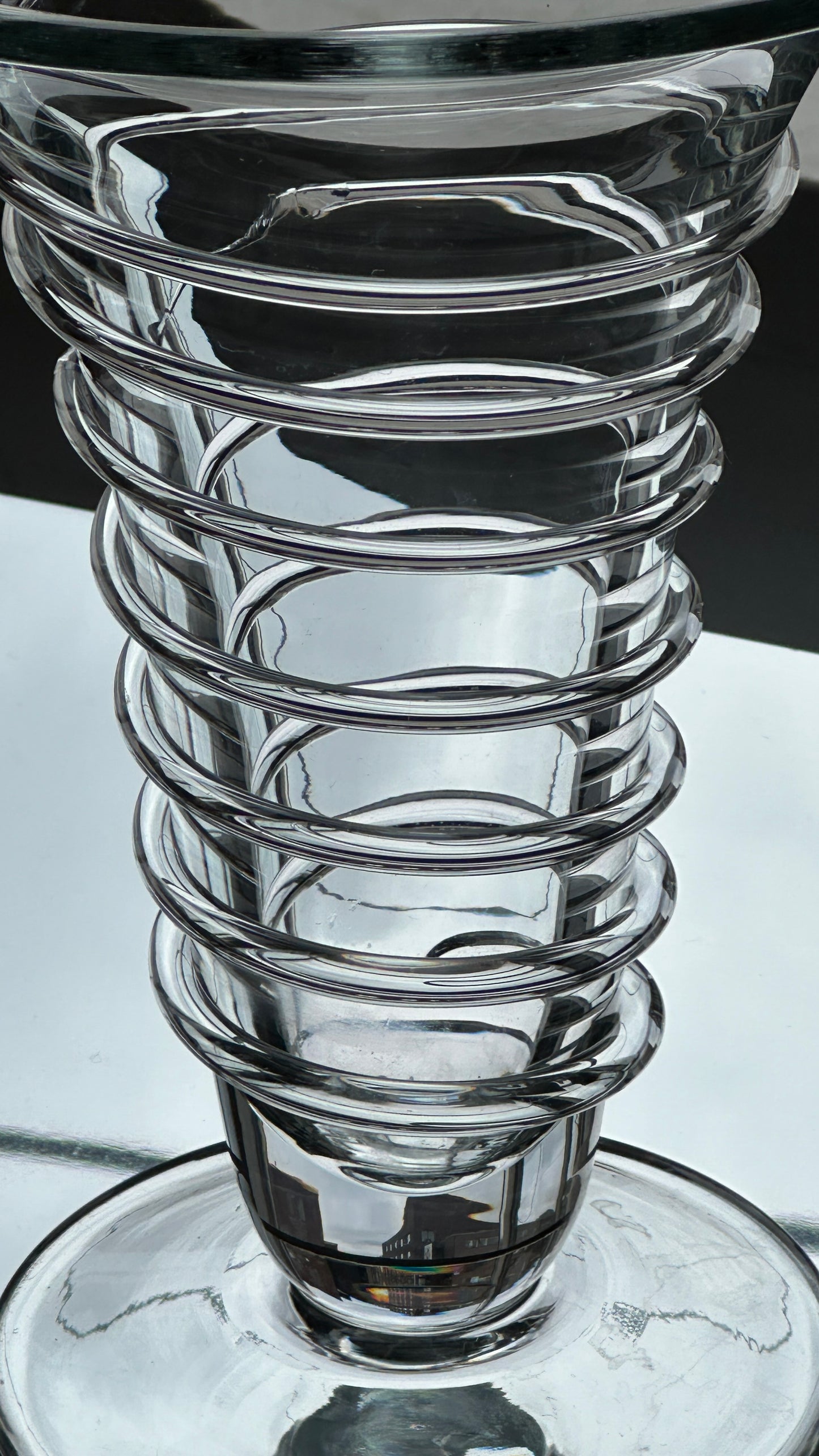 Spiral Glass Vase