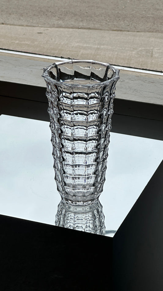 Glass Window Pattern Vase