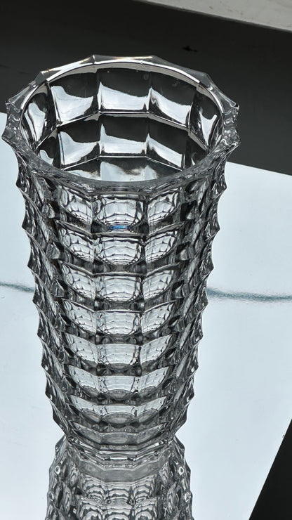 Glass Window Pattern Vase