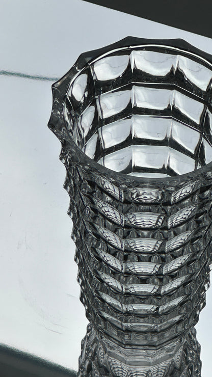Glass Window Pattern Vase