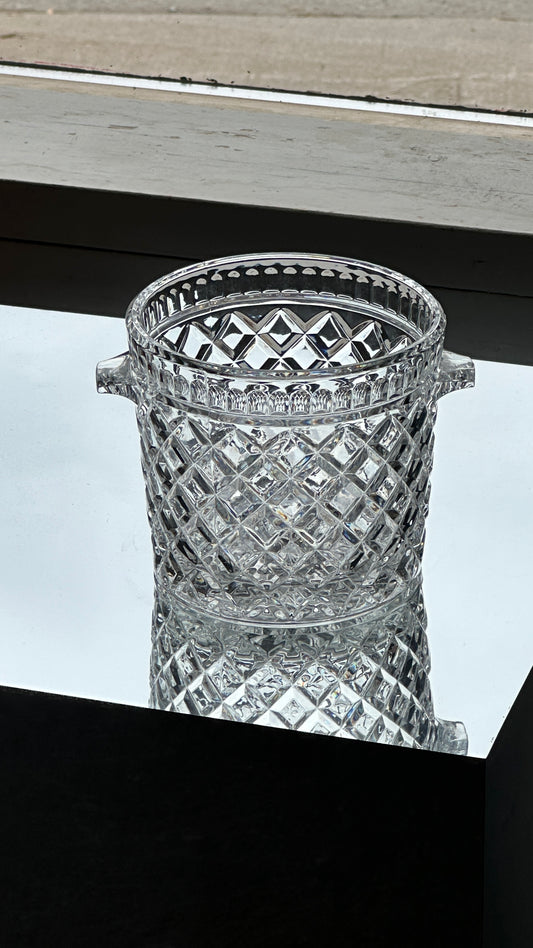 Vintage Cut Glass Ice Bucket