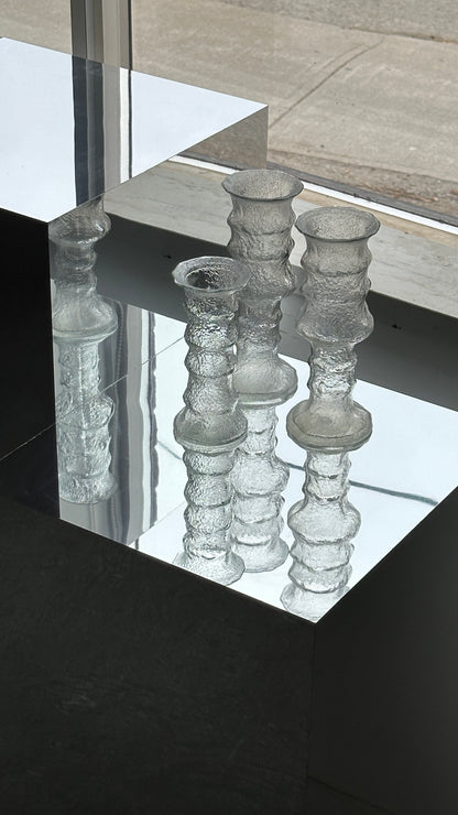 Set of 3 Vintage E.O. Brody Co. Glass Vases