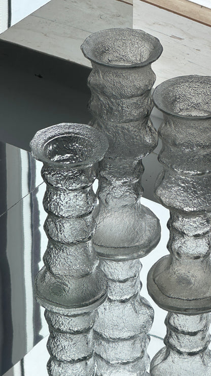 Set of 3 Vintage E.O. Brody Co. Glass Vases