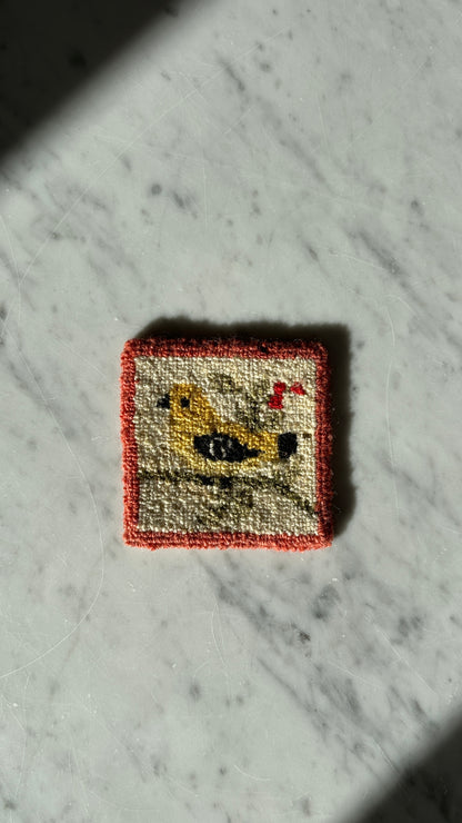 Collection of 8 Chéticamp Hooked Coasters