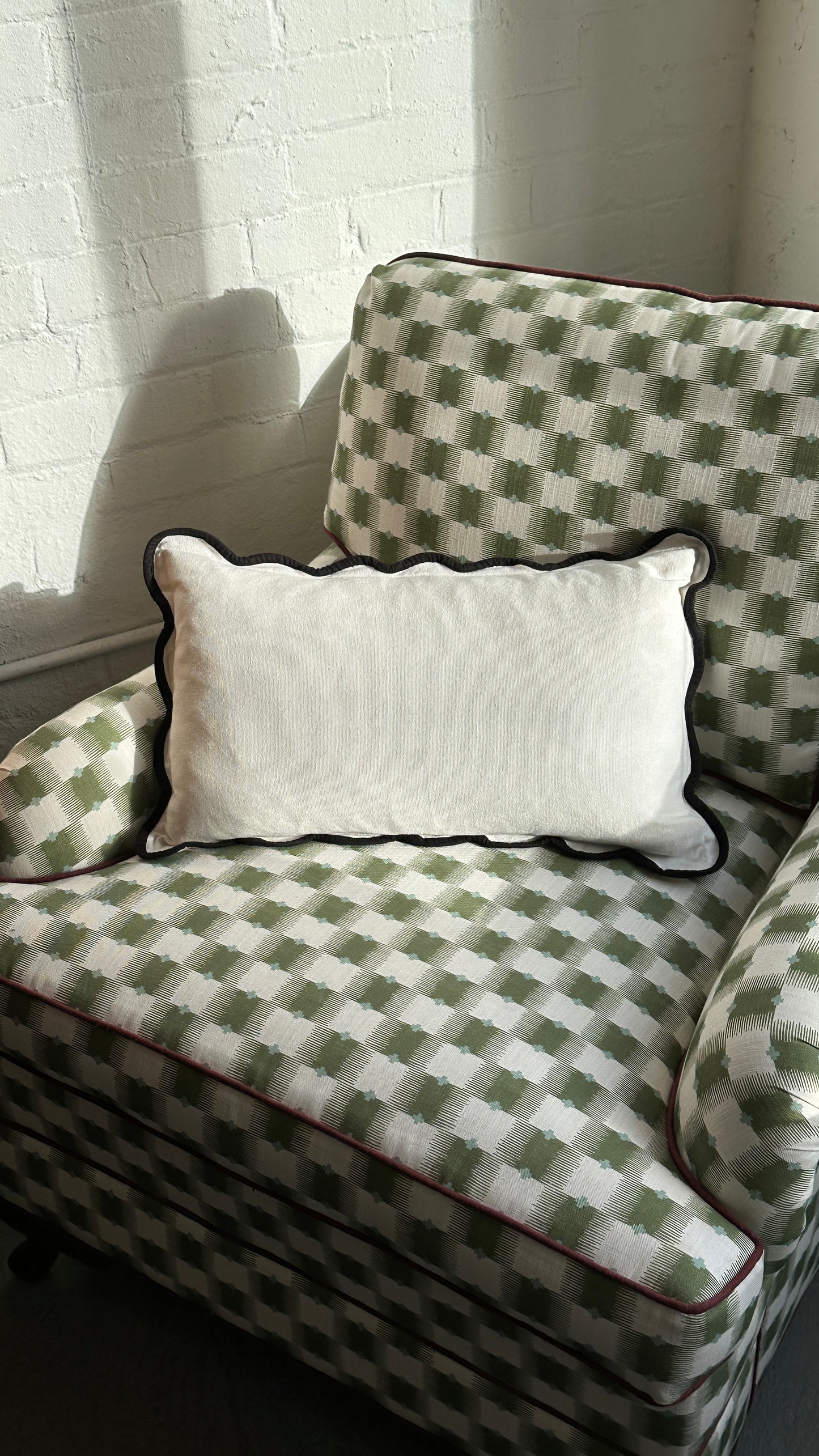 Pair of Scalloped Throw Pillows