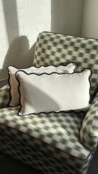 Pair of Scalloped Throw Pillows