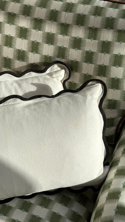 Pair of Scalloped Throw Pillows