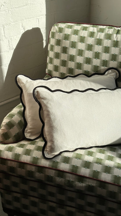 Pair of Scalloped Throw Pillows