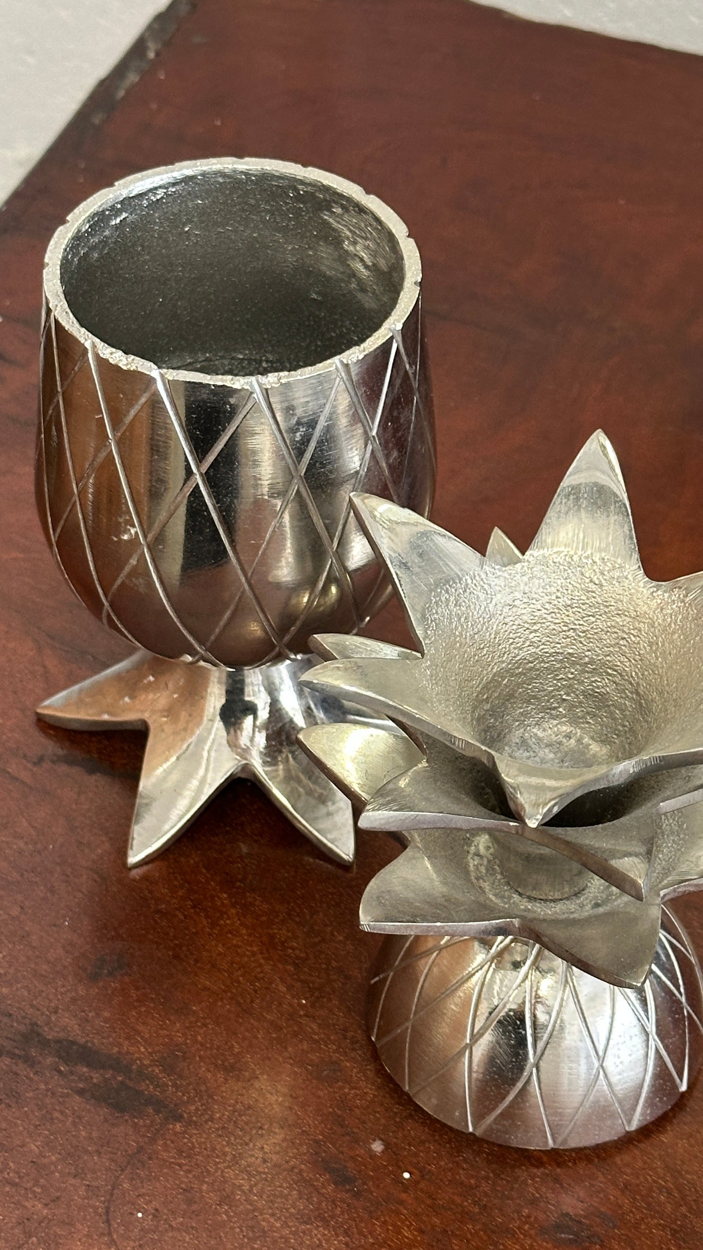 Cast Pineapple Trinket Container