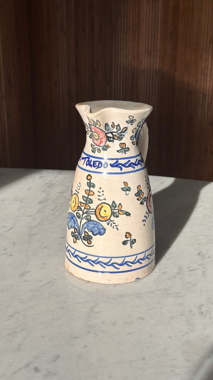 Hand Painted Toledo Pitcher