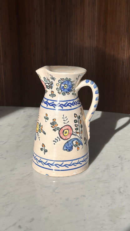 Hand Painted Toledo Pitcher
