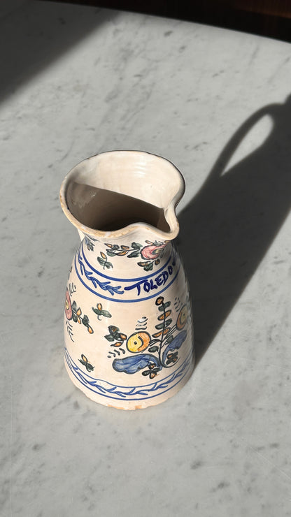 Hand Painted Toledo Pitcher