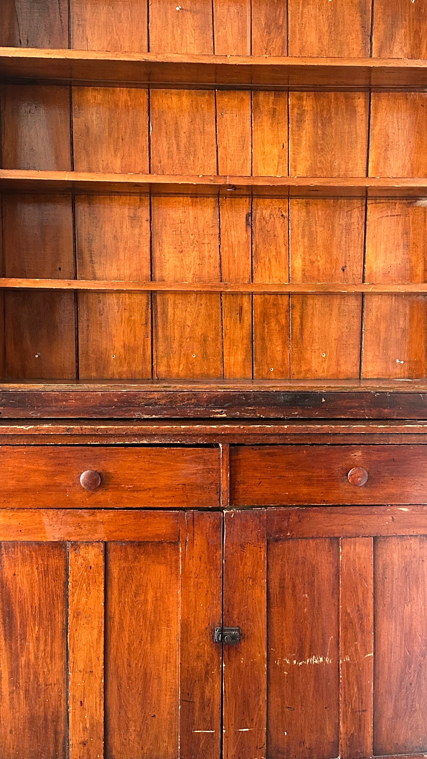 Large Antique Farmhouse Hutch