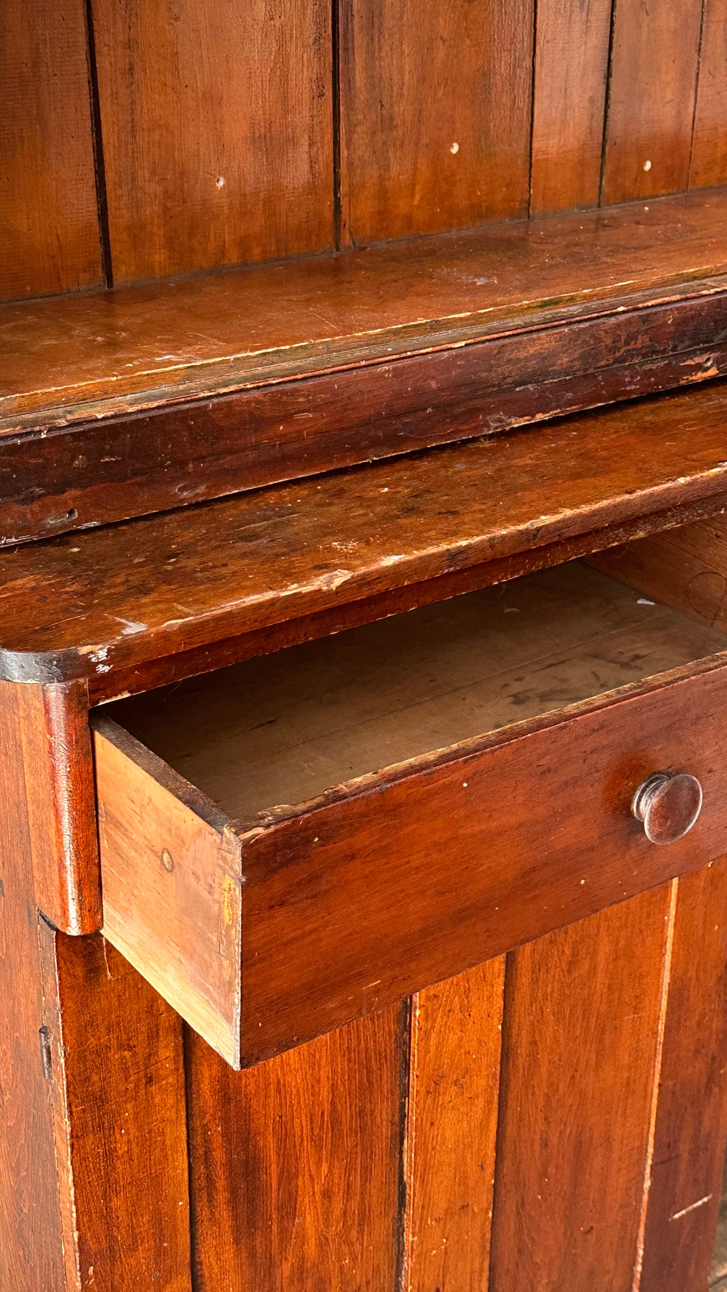 Large Antique Farmhouse Hutch