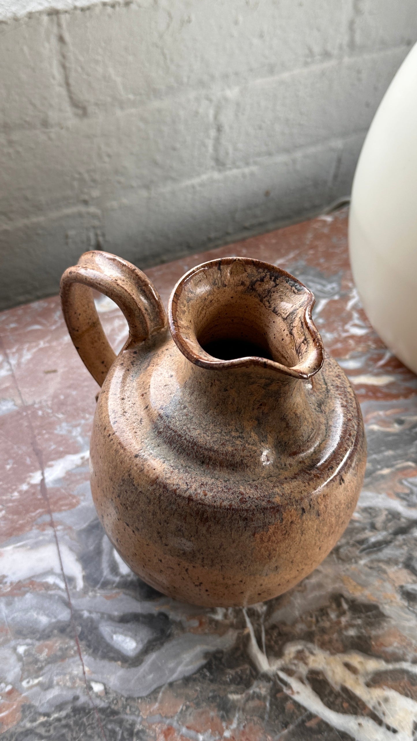 Sand Coloured Ceramic Jug