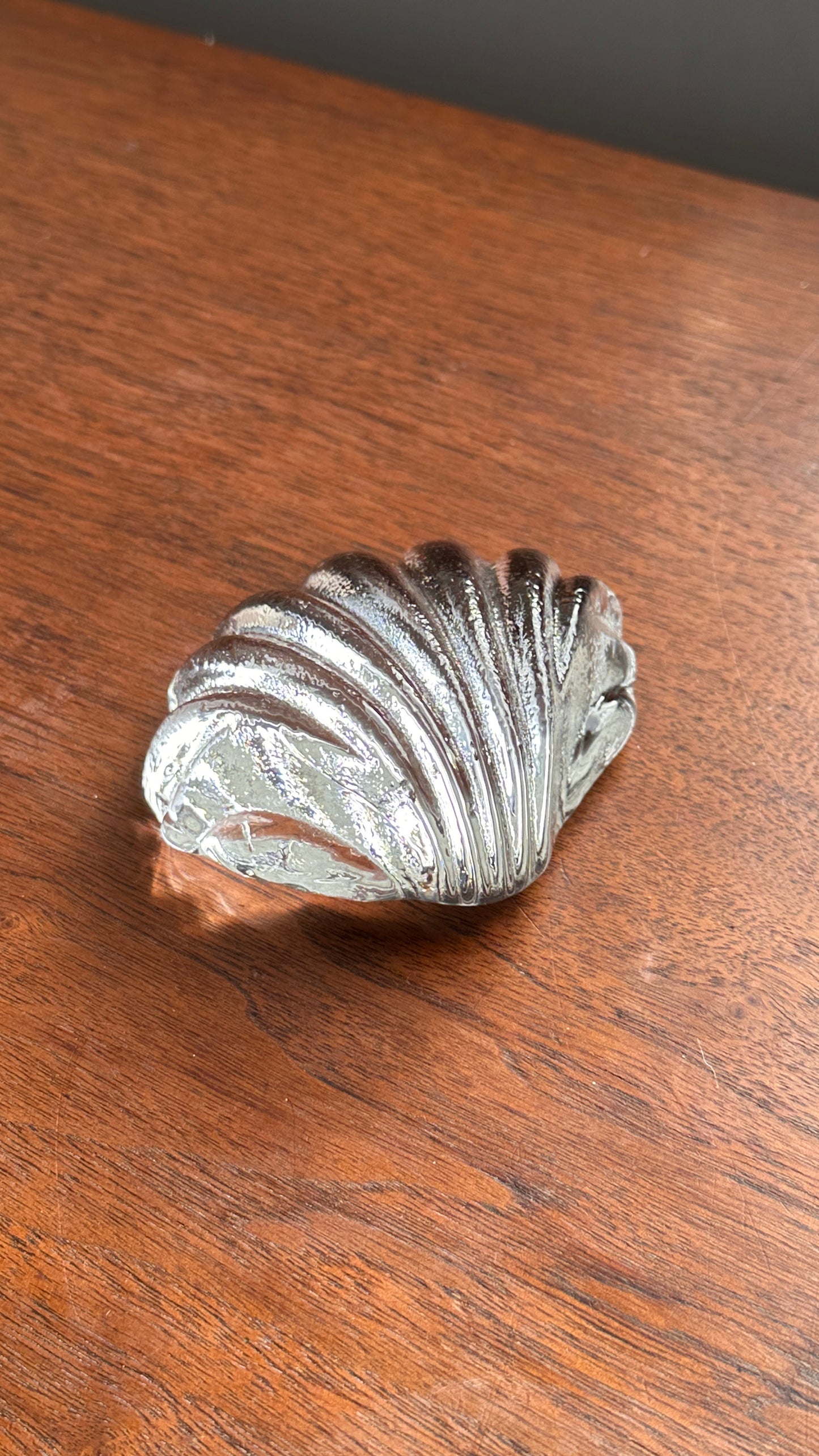 Glass Shell Paper Weight