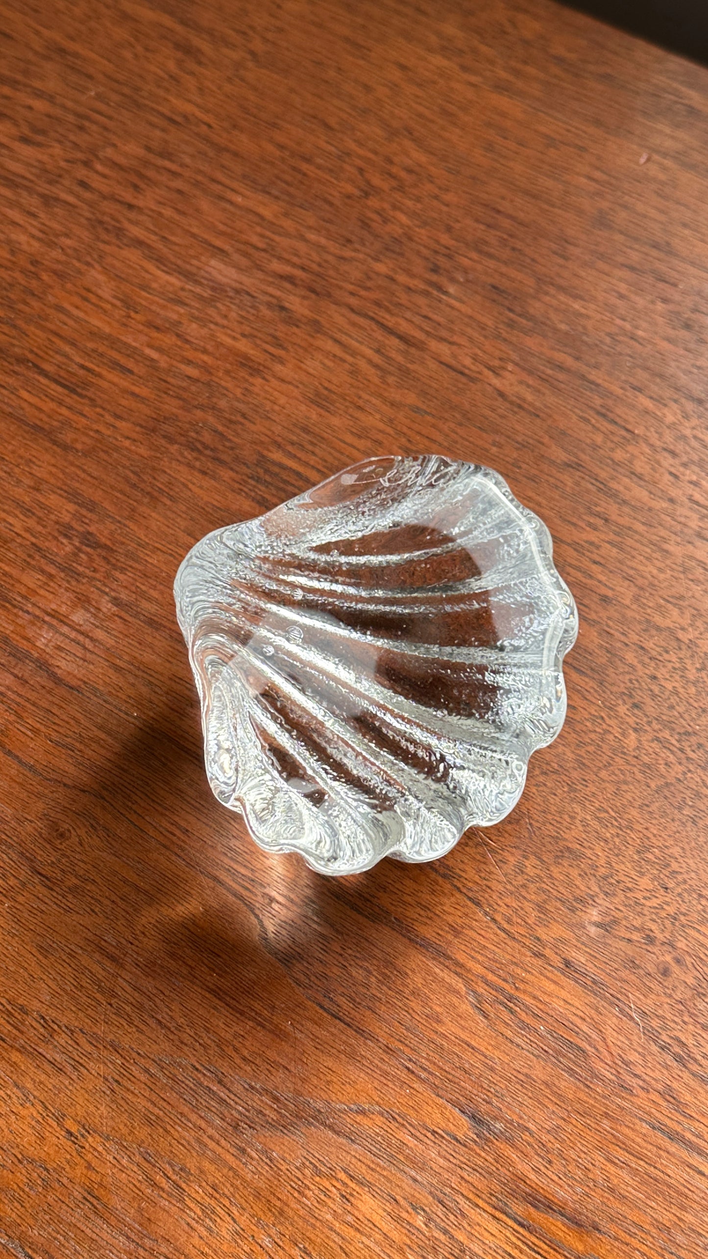 Glass Shell Paper Weight