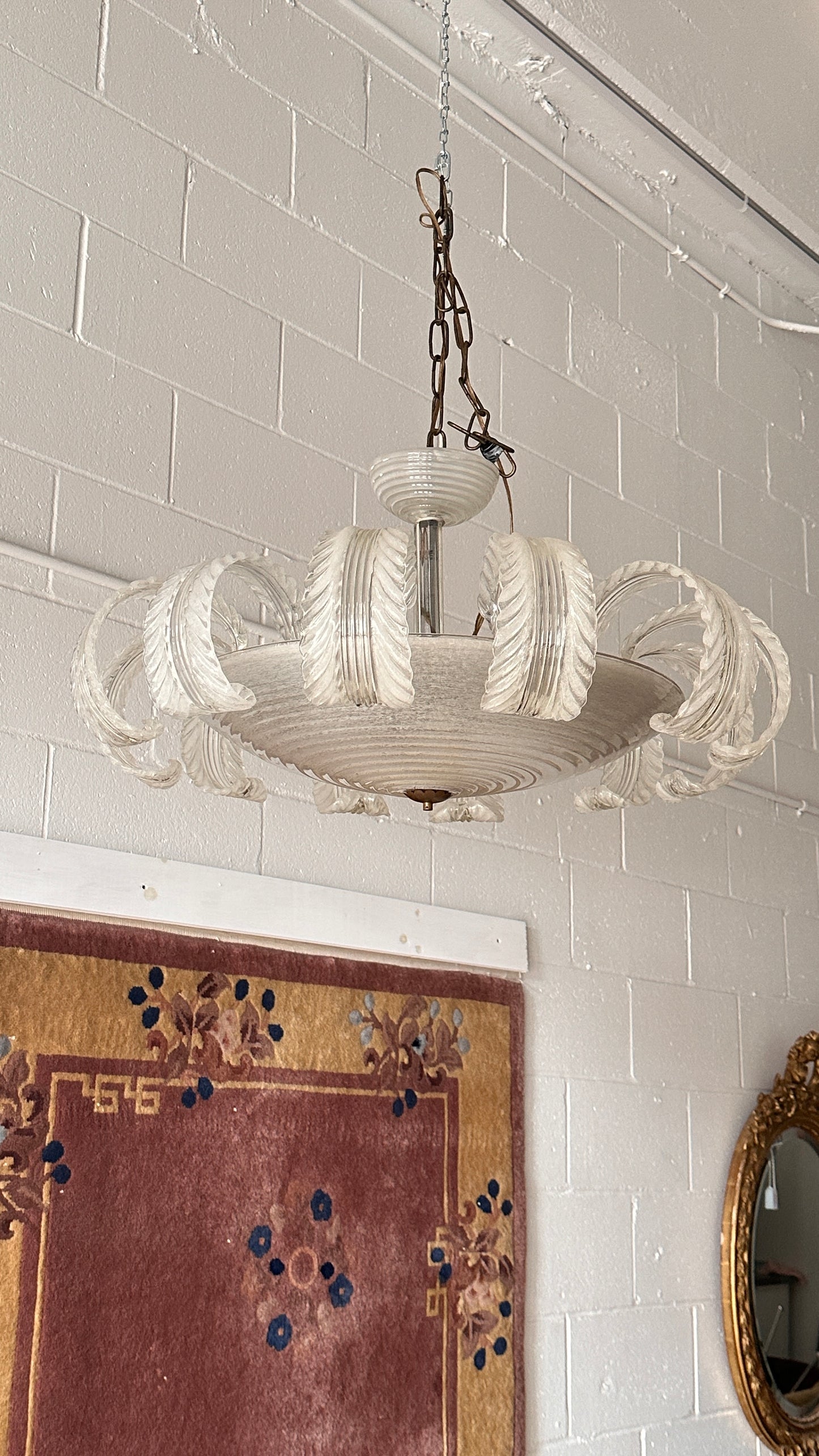 Murano Glass Chandelier by Barovier & Toso, Italy