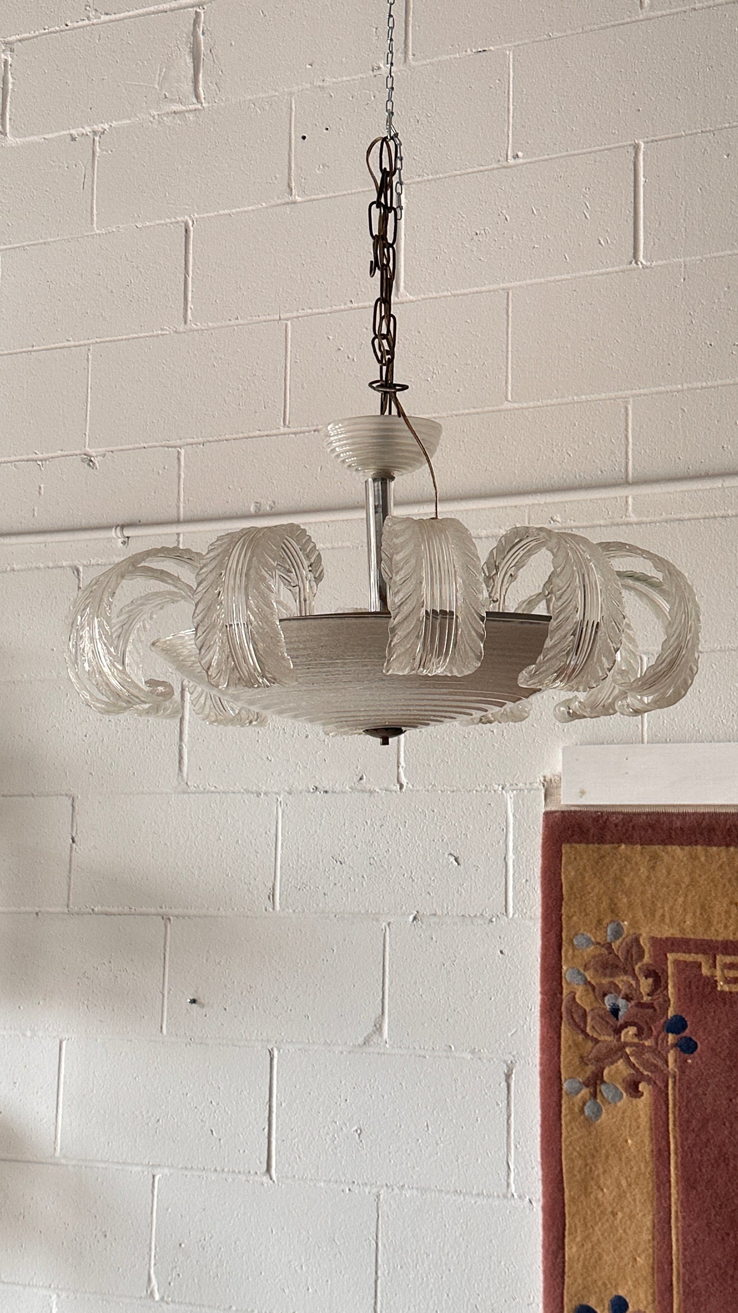 Murano Glass Chandelier by Barovier & Toso, Italy