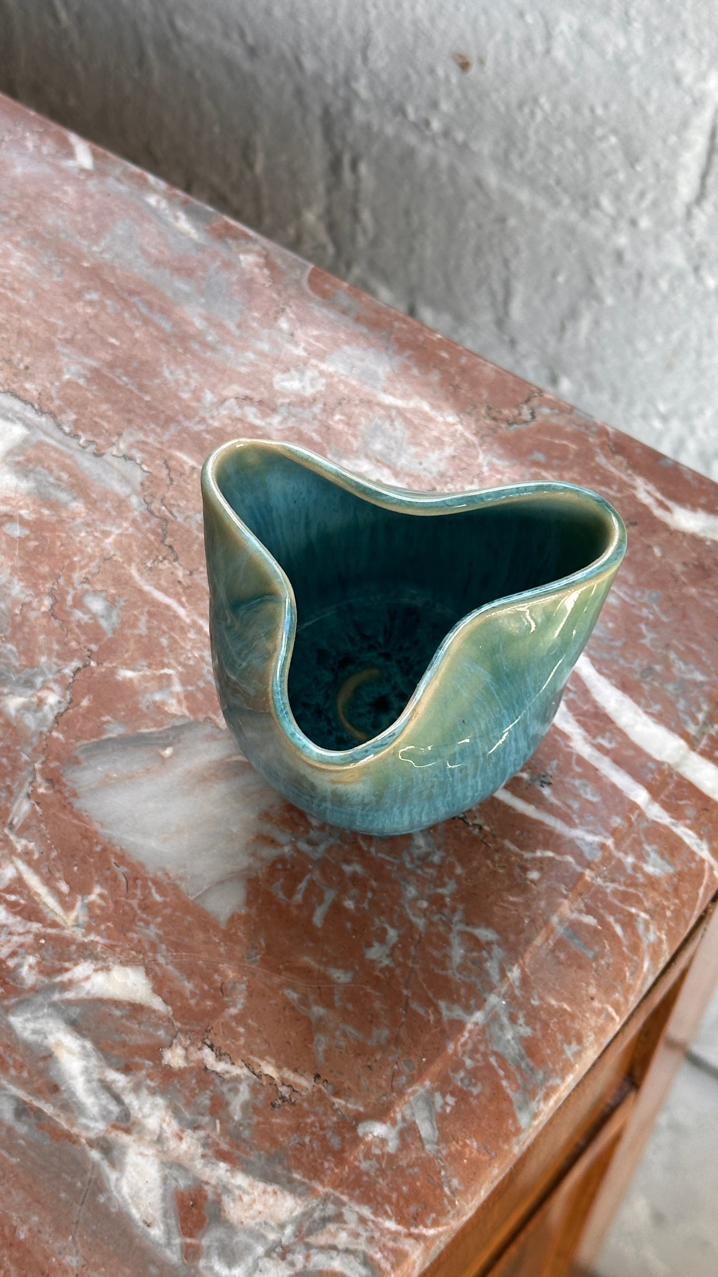 Small Pinched Ceramic Vessel