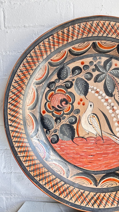 Large Hand Painted Mexican Wall Plate