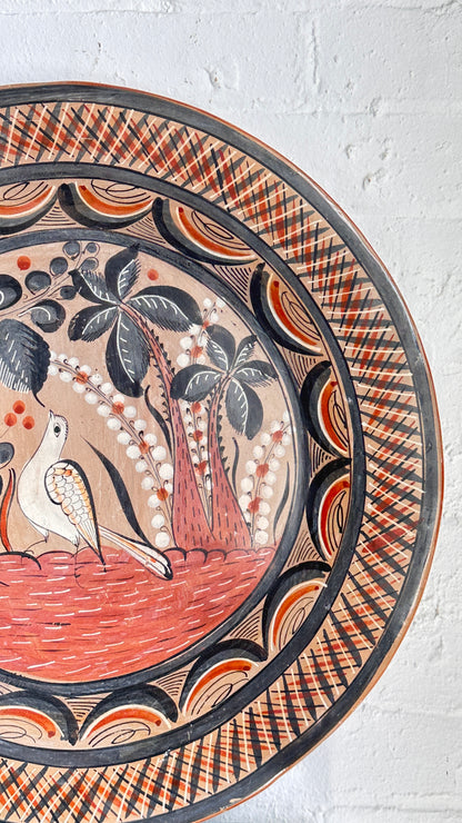 Large Hand Painted Mexican Wall Plate