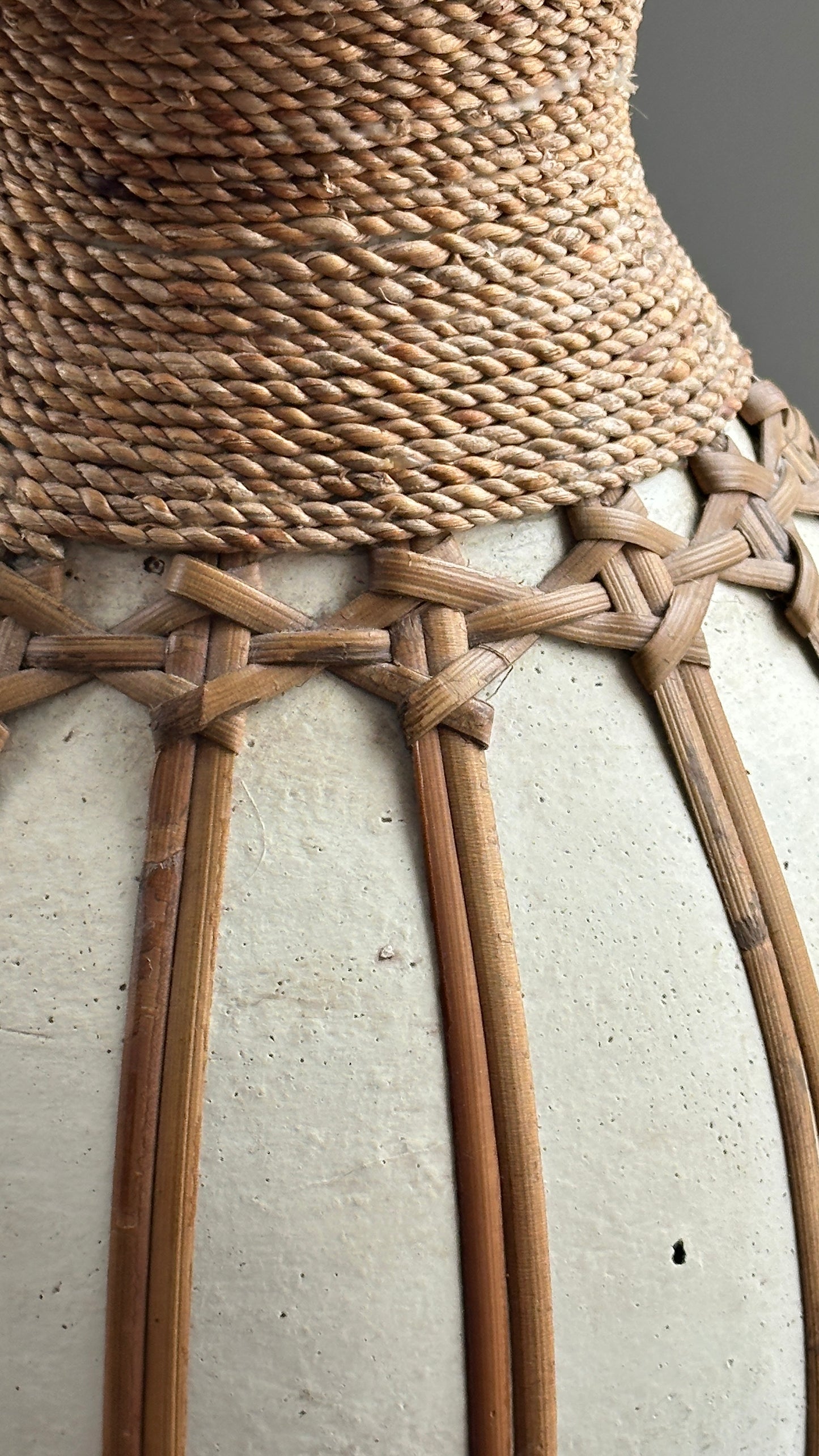 Large Woven Ceramic Vase