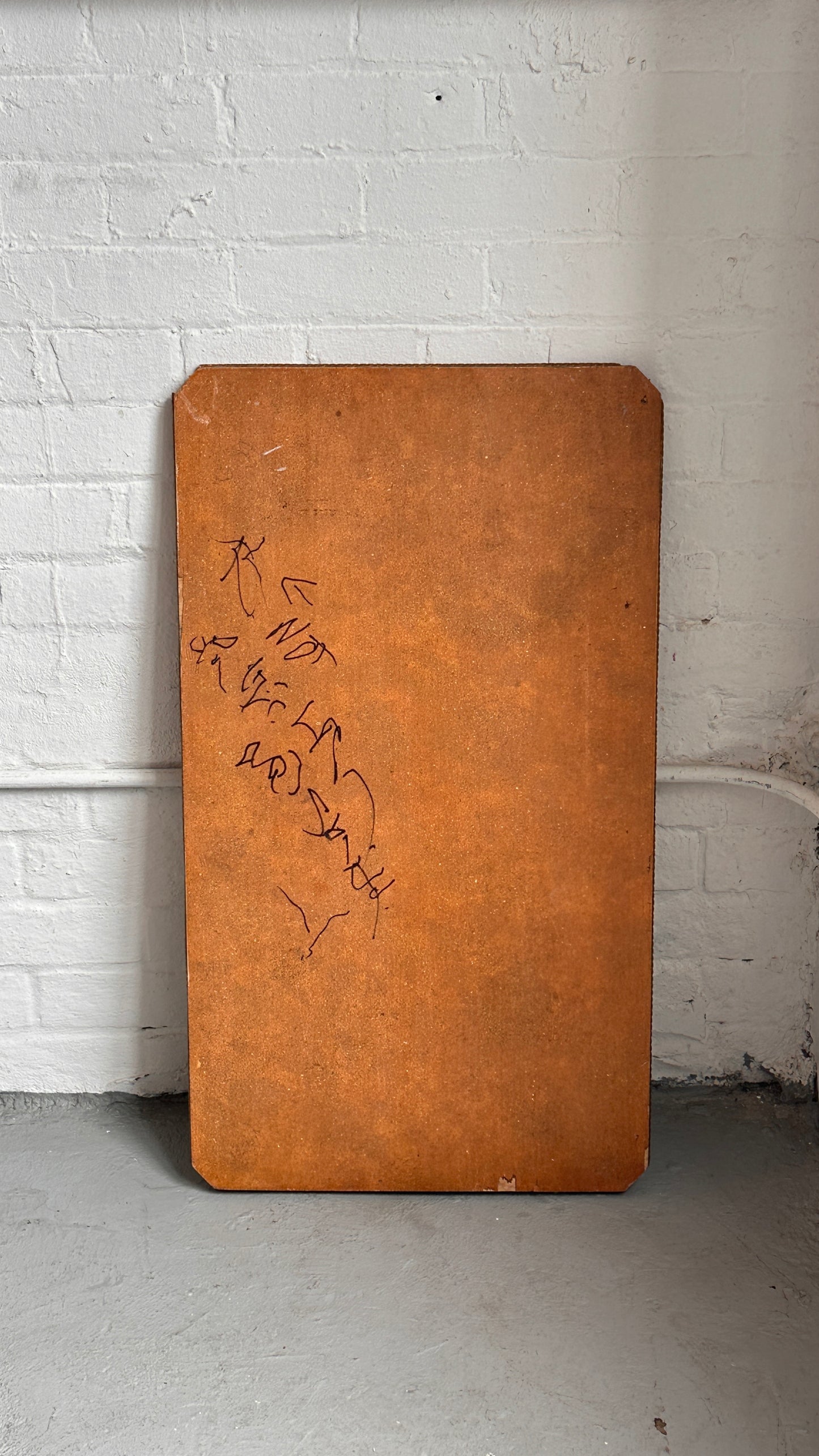 Figurative Painting on Wooden Board