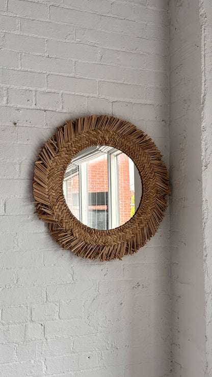 Round Grass Mirror
