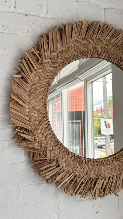 Round Grass Mirror