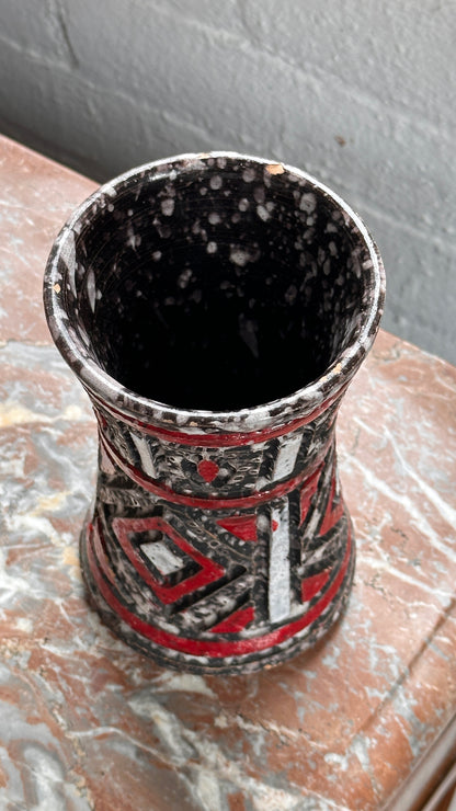 Mid Century Italian Sgraffito Vase