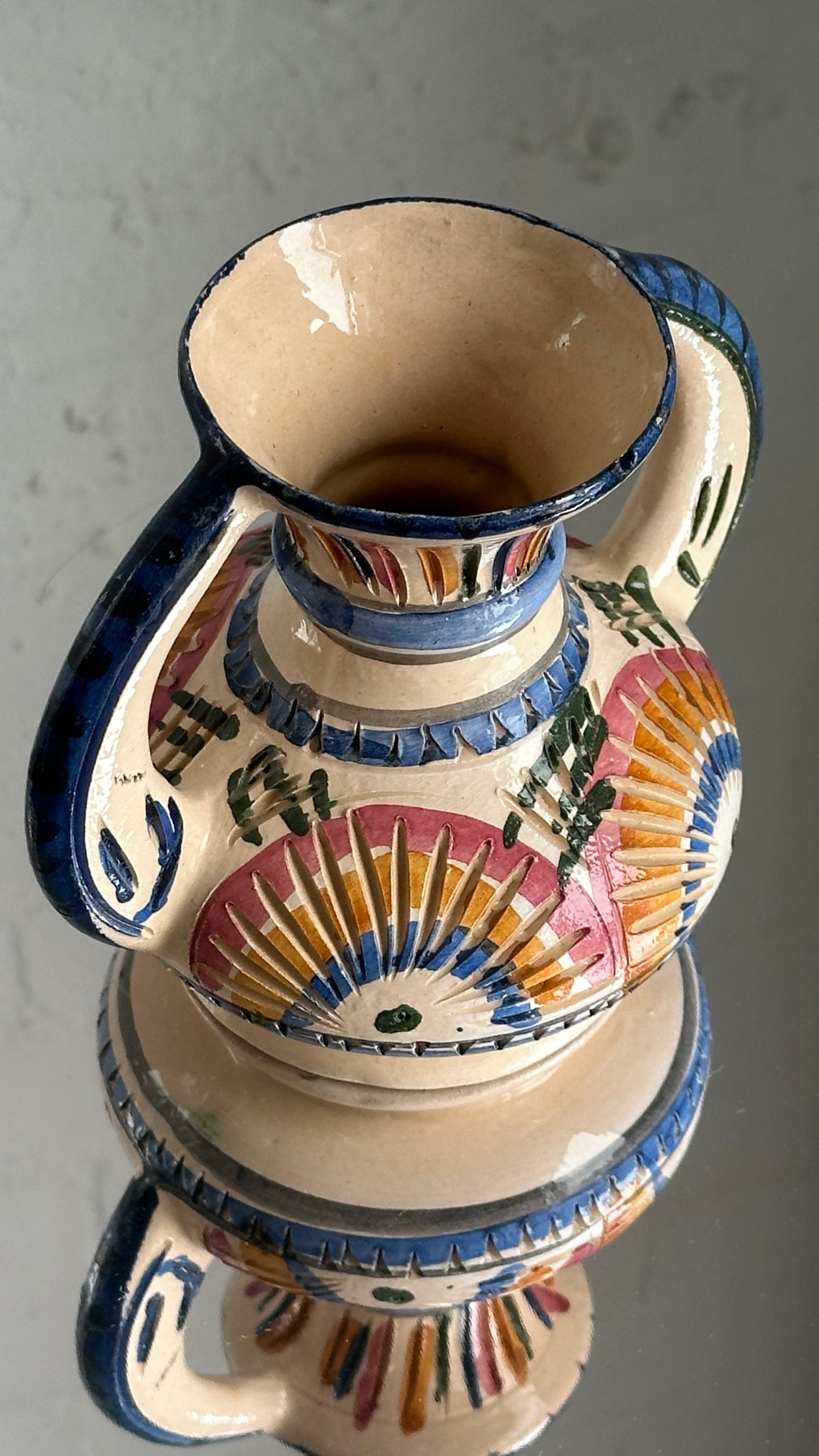 Vintage Hand Painted Bud Vase