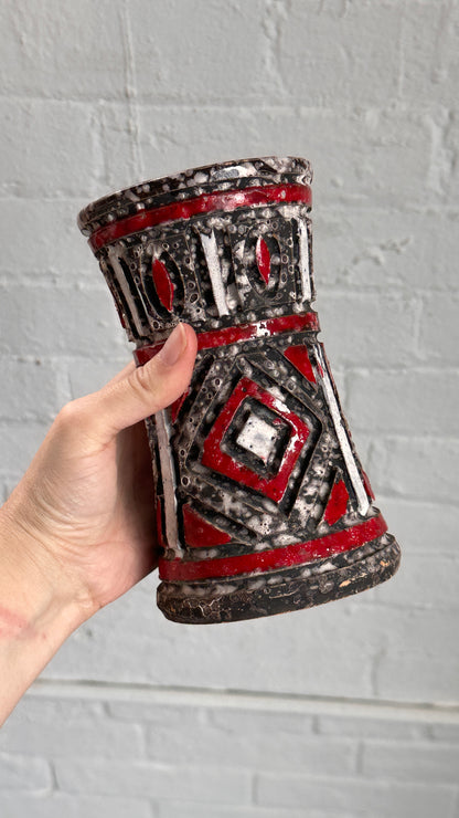 Mid Century Italian Sgraffito Vase