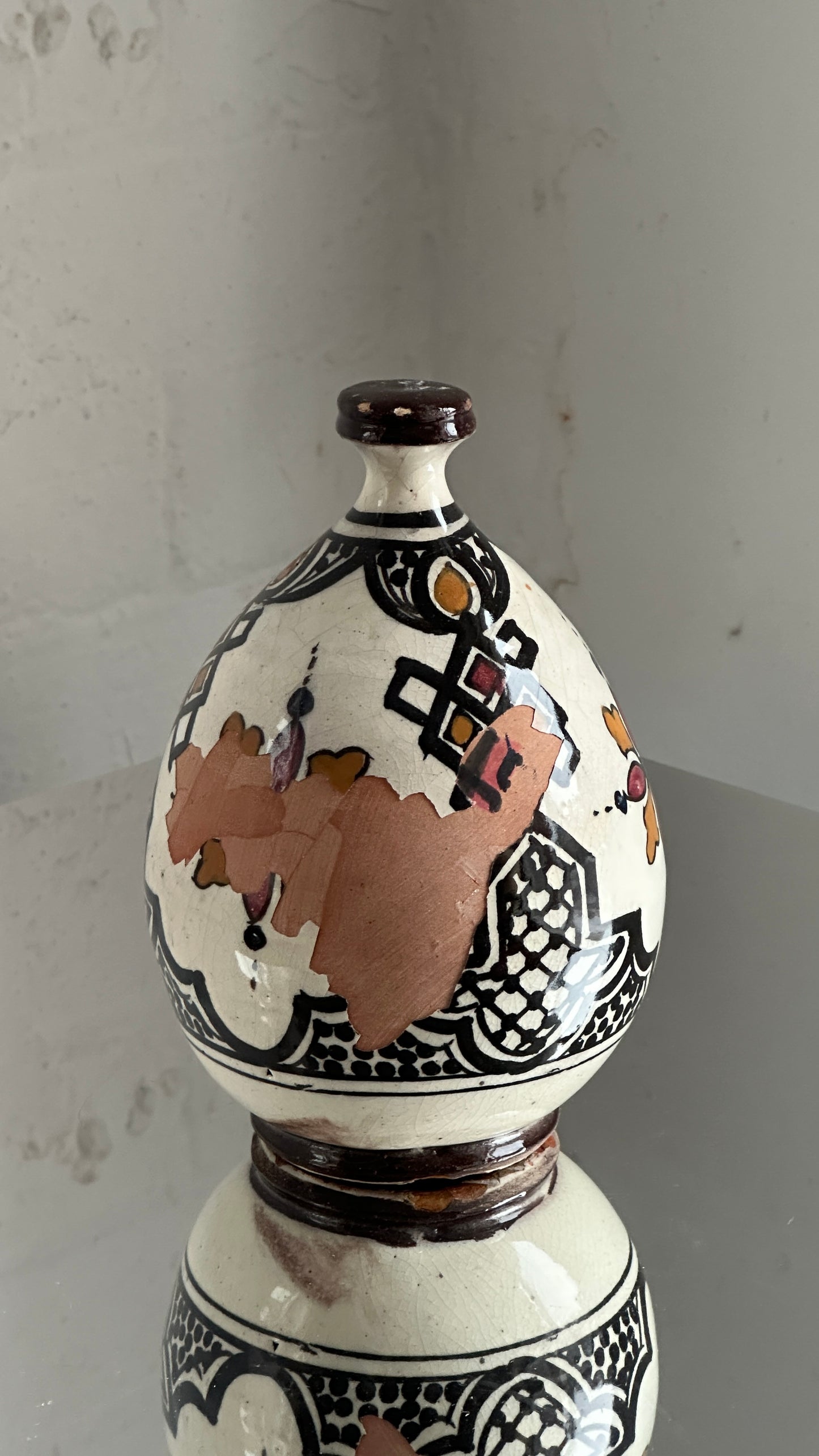 Vintage Hand Painted Piggy Bank