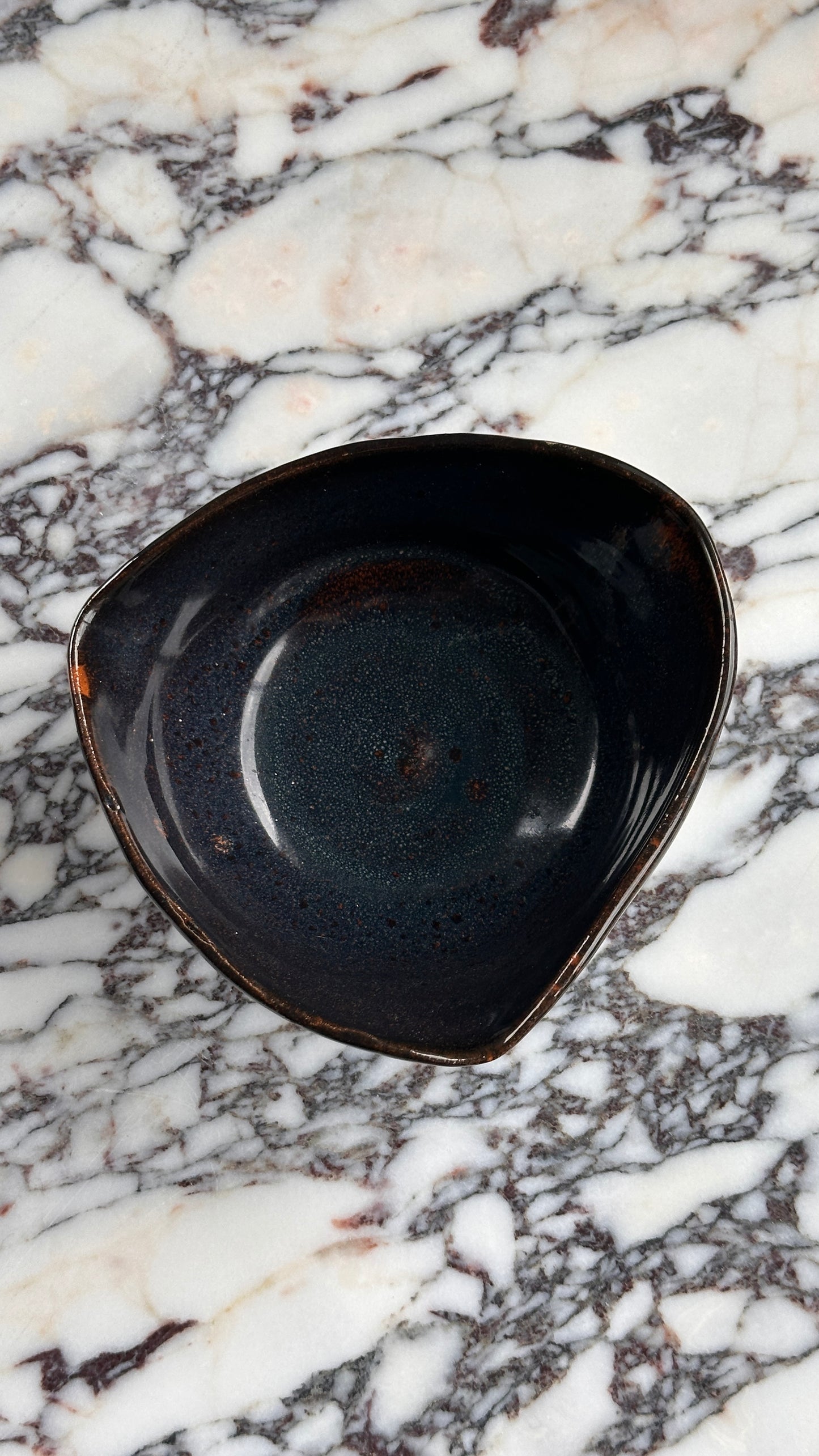 Handmade Dark Blue Ceramic Bowl
