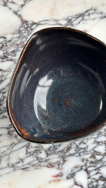 Handmade Dark Blue Ceramic Bowl