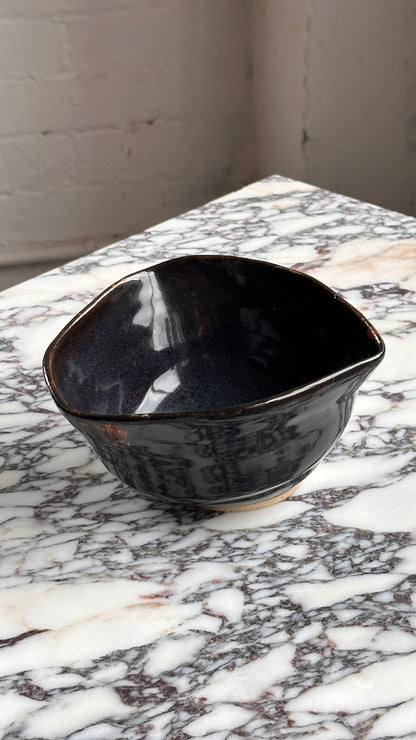 Handmade Dark Blue Ceramic Bowl