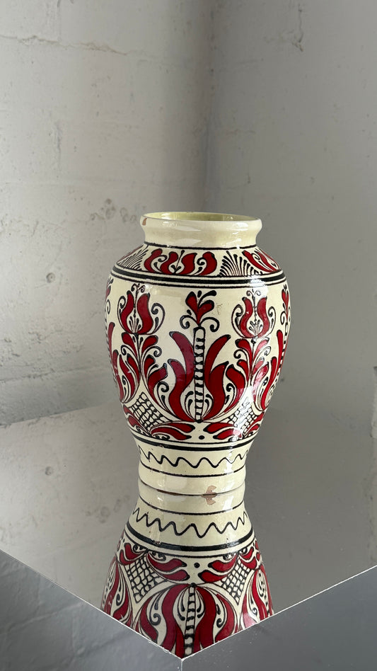 Hand Painted Hungarian Korond Folk Art Vase