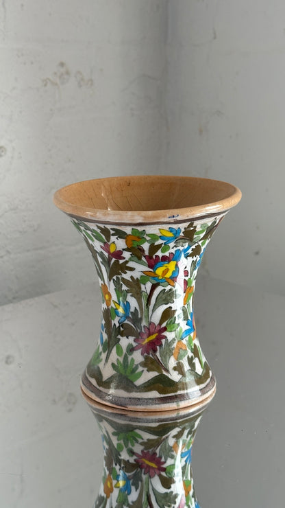Pair of Hand Painted Ceramic Vases